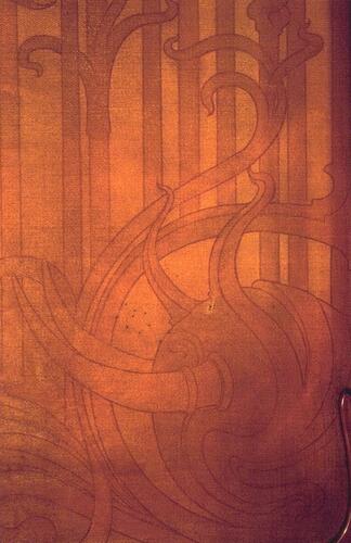Palmerstonlaan 4, eetkamer, detail van de wandbekleding (Foto Ch. Bastin & J. Evrard © MBHG).