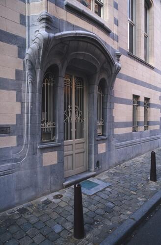Rue Boduognat 14, vue de l’entrée (Photo Ch. Bastin & J. Evrard © MRBC).