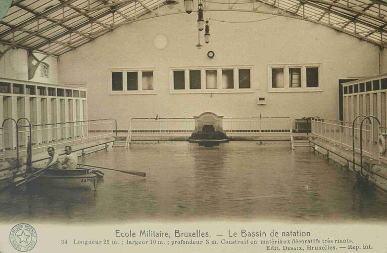 Militaire School, gebouw K, zwembad (Verzameling C. Dekeyser).