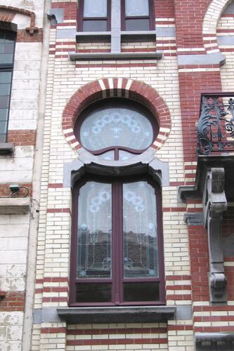 Van Campenhoutstraat 51, <a href='/nl/glossary/257' class='info'>venster<span>Licht- en/of luchtopening in een muur.</span></a> boven deur (foto 2006).