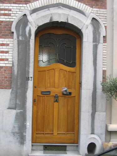 Waterleidingstraat 157, detail van de deur (foto 2005).