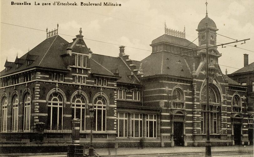 Boulevard Général Jacques 265, ancienne gare d'Etterbeek, s.d (Collection Dexia Banque-ARB-RBC).