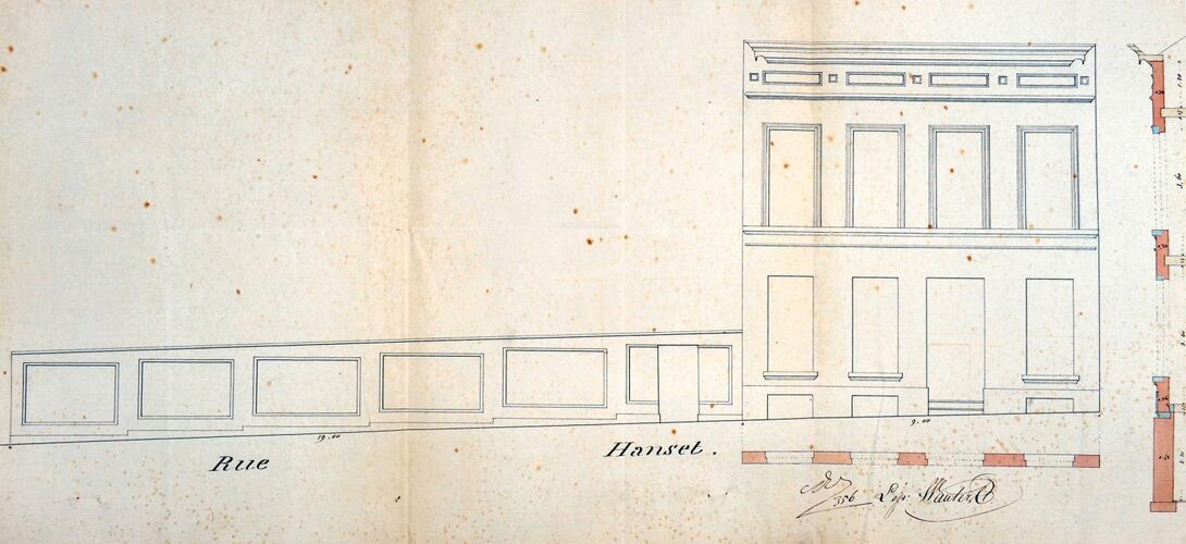 Opperstraat 55, opstand, GAE/DS 281-55 (1856).