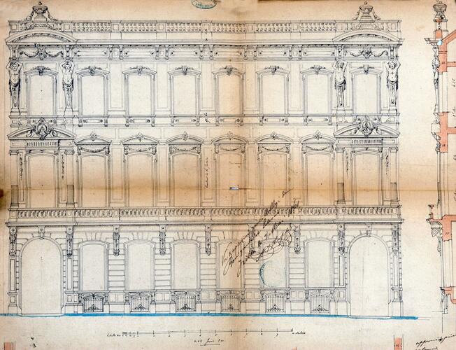 Avenue de la Toison d’Or 23, nos 23 et 25 (démolis), architecte Janlet, ACI/Urb. 286-23 (1861).
