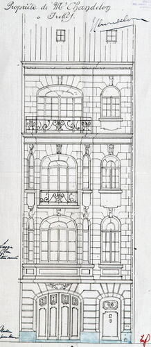 Rue Washington 140, élévation, ACI/Urb. 314-140 (1924).