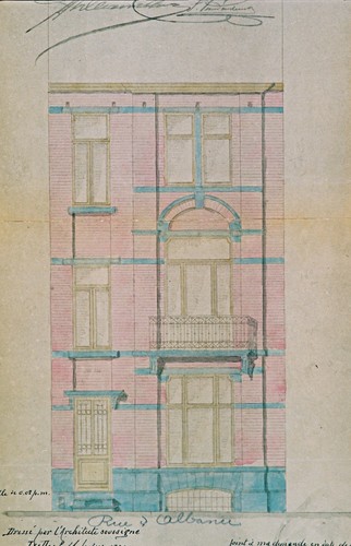 Rue d'Albanie 115, élévation, ACSG/Urb. 1227 (1898).