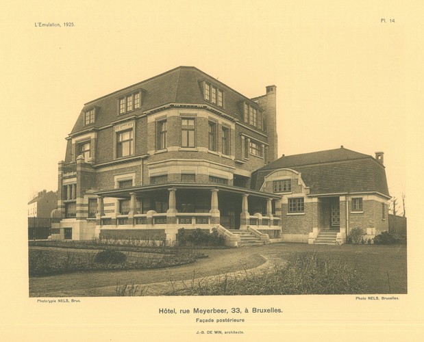 Meyerbeerstraat 29-33, Huis Danckaert, [i]L’Émulation[/i], 1925, pl. 14.