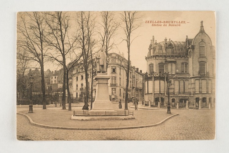 Maison personnelle de l’architecte Ernest Blérot (démolie), à l’angle de la rue Vilain XIIII et de l’avenue du Général de Gaulle, s.d (Collection Dexia Banque).