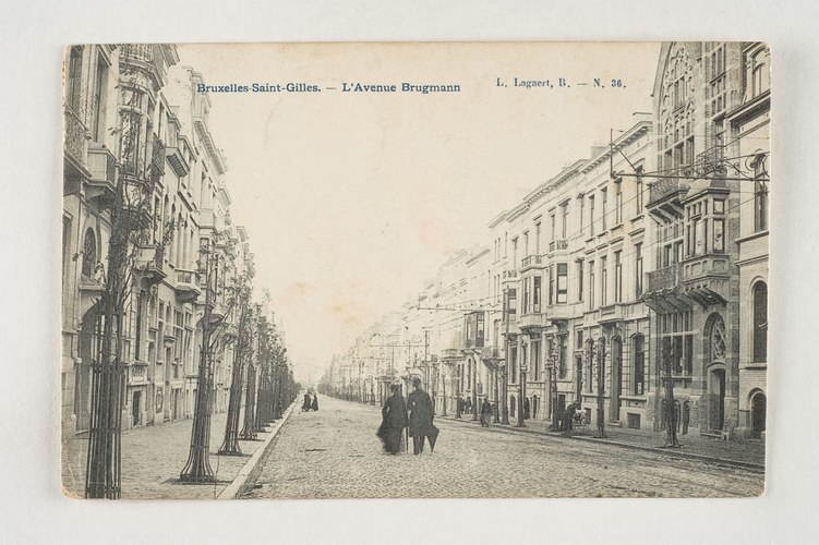 Brugmannlaan, pare zijde, ter hoogte van nr. 134, s.d (Verzameling Belfius Bank © ARB-GOB).